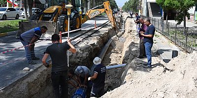 3 bölgeye içme suyu sağlayan boru hattında yenileme çalışması yapıldı