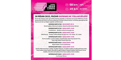 30 Nisan Pazar günü kapanacak yollar