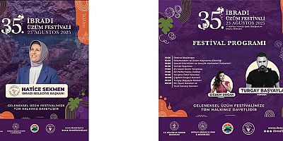 35. İbradı Üzüm Festivali 23 Ağustos’ta başlıyor