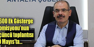 3600 Ek Gösterge Komisyonu'nun üçüncü toplantısı 10 Mayıs'ta...