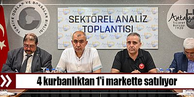 4 kurbanlıktan 1'i markette satılıyor