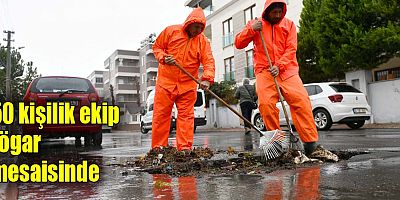 50 kişilik ekip rögar mesaisinde