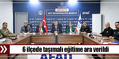 6 ilçede taşımalı eğitime ara verildi