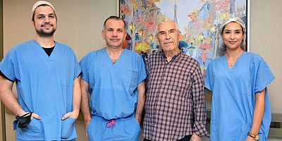 84 yaşında aynı anda iki kapalı ameliyat oldu, sağlığına kavuştu