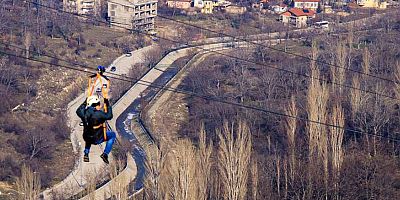 950 metre uzunluğundaki zipline açılıyor