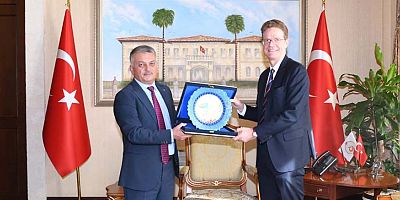 AB Türkiye Delegasyonu Başkanı Büyükelçi Meyer Landrut, Vali Yazıcı'yı ziyaret etti