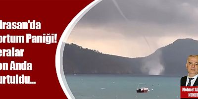 Adrasan'da Hortum Paniği! Seralar Son Anda Kurtuldu…