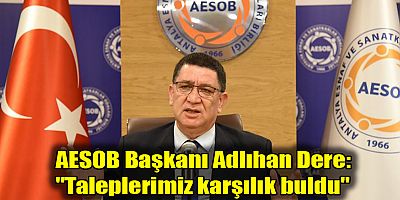 AESOB Başkanı Adlıhan Dere: 