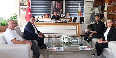 AESOB Başkanı Dere'den Başkan Topaloğlu'na ziyaret 