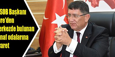 AESOB Başkanı Dere'den merkezde bulunan esnaf odalarına ziyaret