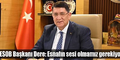 AESOB Başkanı Dere esnafın sorunlarını dile getirdi