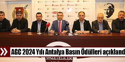 AGC 2024 Yılı Antalya Basın Ödülleri açıklandı