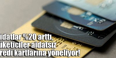 Aidatlar %20 arttı, tüketiciler aidatsız kredi kartlarına yöneliyor!