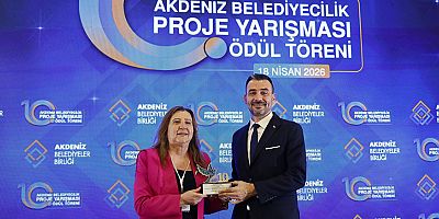 Akdeniz Belediyeler Birliği'nden Manavgat Belediyesi'ne anlamlı ödül