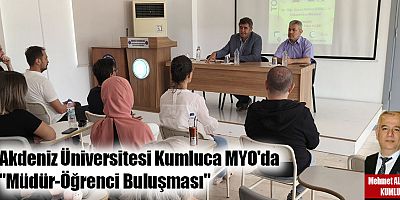Akdeniz Üniversitesi Kumluca MYO'da 