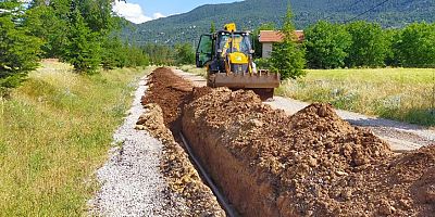 Akseki Cevizli’de yeni hat çekildi sorun çözüldü