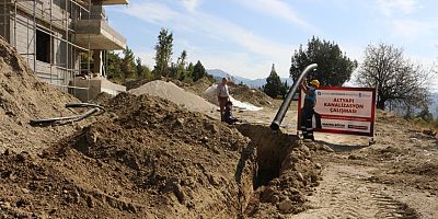 Akseki’de kanalizasyon ve şebeke çalışması