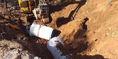 Akseki grup yollarında alt yapı çalışması