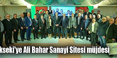 Akseki'ye Ali Bahar Sanayi Sitesi müjdesi