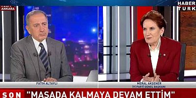 Akşener: Ben kazanacak formülü düşündüm