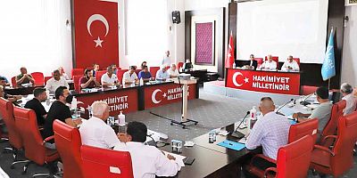 Aksu Belediyesi Ağustos ayı Meclis Toplantısı yapıldı