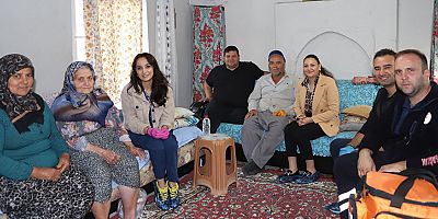 Aksu Belediyesi hasta ziyaretlerine devam ediyor