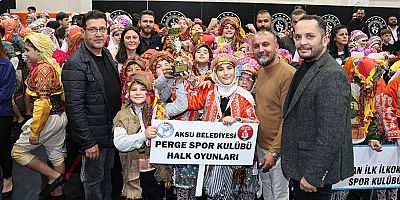 Aksu Belediyesi Perge Spor Kulübü Halk Oyunları ekibi il ikincisi oldu