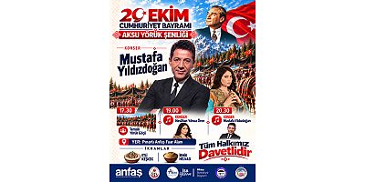 Aksu'da Cumhuriyet Bayramı coşkusu konserlerle taçlanacak