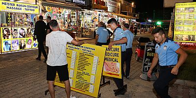 seyyar satıcı ve kaldırım işgali denetimi