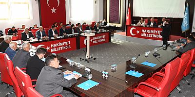 Aksu'da dönemin son meclisi yapıldı