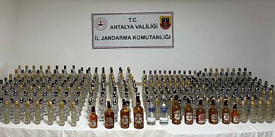 Aksu'da kaçak içki operasyonu