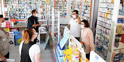 Aksu'da korona virüs denetimi