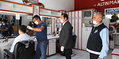 Aksu'da kuaför ve berberlere sıkı denetim