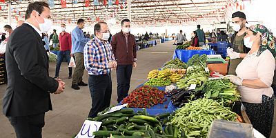 Aksu'da pazar denetimleri sürüyor