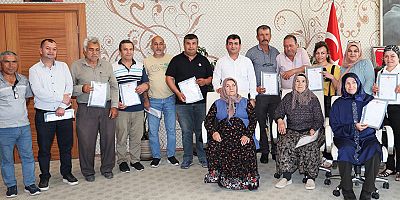 Aksu'da tapu sevinci devam ediyor