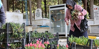 Alanya Belediyesi bayramda 62 bin çiçek dağıttı