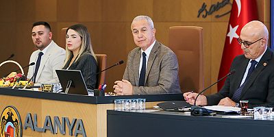 Alanya Belediyesi Ekim ayı Meclis toplantısı yapıldı