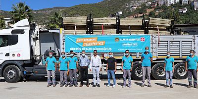 Alanya Belediyesi Gündoğmuş'ta da yaraları sarıyor