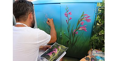 Alanya Belediyesi kente sanatsal dokunuşlar yapıyor