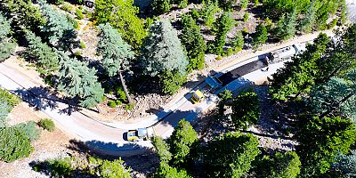 Alanya Belediyesi'nden Cindi yaylasına 4 kilometrelik asfalt