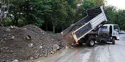 Alanya Belediyesi'nden dere temizleme çalışması