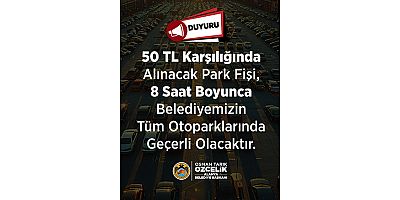 Alanya Belediyesi'nden farklı noktalarda tek otopark ücreti