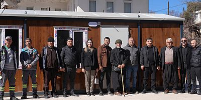 Alanya Belediyesi'nden Hüseyin Amca'ya konteyner ev