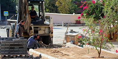 Alanya Belediyesi'nden kaldırım çalışması