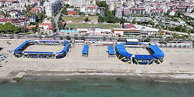 Alanya Belediyesi'nden ücretsiz plaj voleybolu etkinliği ve halk turnuvası