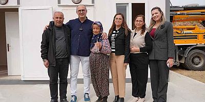 Alanya Belediyesi'nden zor şartlarda yaşayan Fatma Teyze'ye konteyner ev