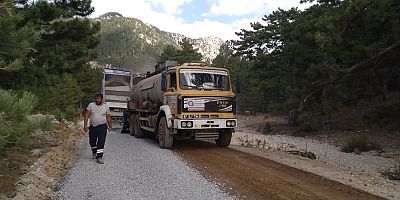 Alanya Bucak Çökele Yaylası yolu asfalta kavuştu