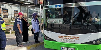 Alanya’da halk otobüsleri ve taksiler denetlendi