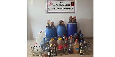 Alanya'da Kaçak Alkol Operasyonu