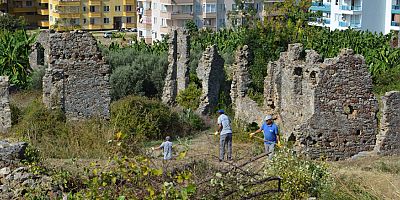 Alanya’da Naula Antik Kenti temizleniyor